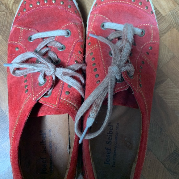 Josef Seibel casual sneakers artificially worn out look leather size 5 - Picture 3 of 4